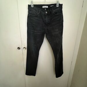 Warp + Weft men’s Tokyo straight black jeans